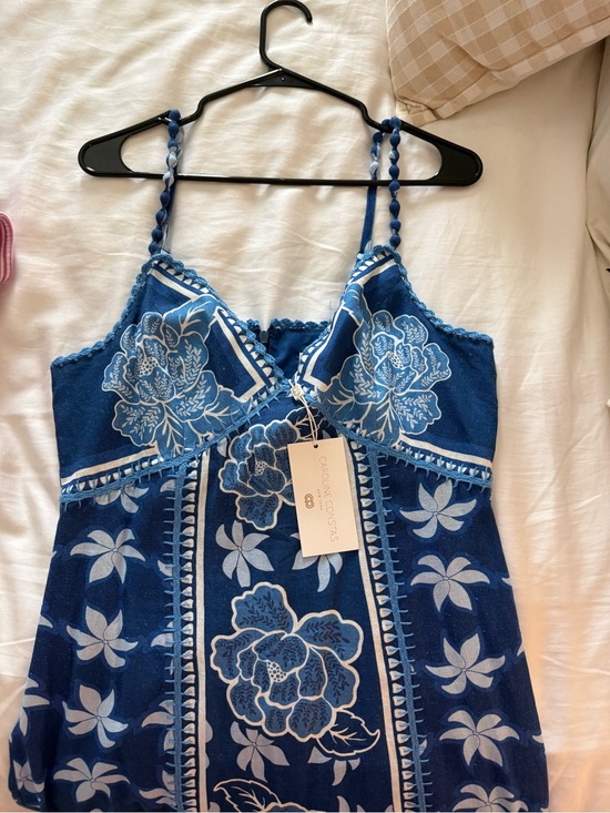 Caroline Constas Dresses & Skirts - Caroline Constas Blue Floral Dress